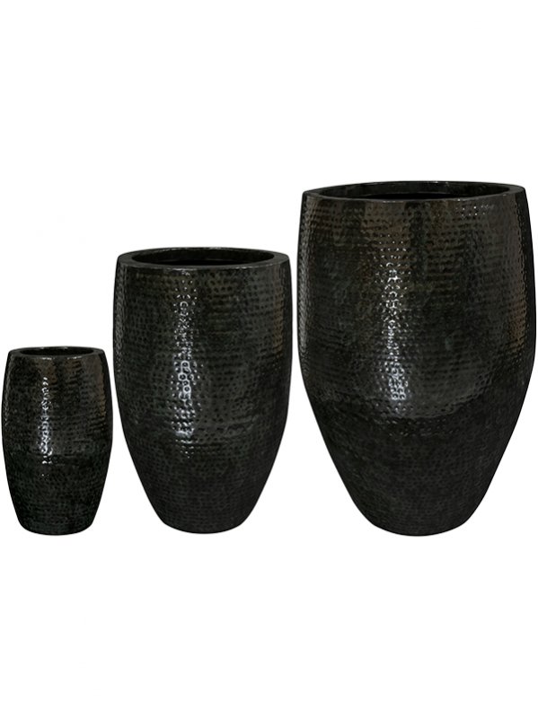 Кашпо Pot Tall Black (set of 3)