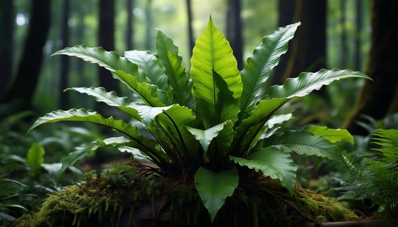 Асплениум гнездовой (Asplenium nidus) Фото