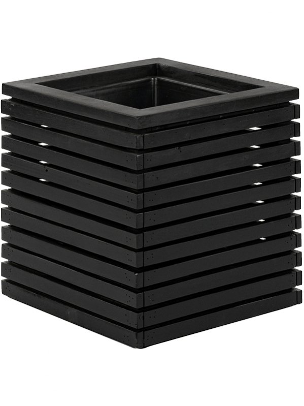 Кашпо Marrone Orizzontale Cube Black