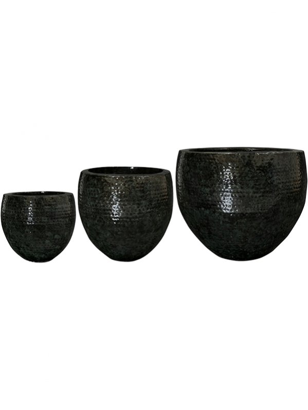 Кашпо Pot Black (set of 3)