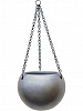 Кашпо подвесное Gradient Hanging globe matt grey в интернет-магазине Greentrend.ru