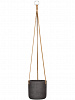 Кашпо подвесное Rough Charlie (hanging) S Black Washed в интернет-магазине Greentrend.ru