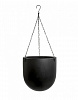 Кашпо TREEZ Effectory Black Stone Чаша большая подвесная Антрацит в интернет-магазине Greentrend.ru