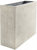 Кашпо Grigio Divider Antique White-concrete в интернет-магазине Greentrend.ru