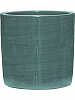 Кашпо Plain Striped Cylinder Aqua в интернет-магазине Greentrend.ru
