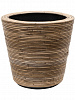 Кашпо Drypot Rattan Stripe Round grey в интернет-магазине Greentrend.ru