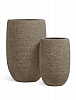 Кашпо TREEZ Effectory Terra высокая чаша тёмный беж H62 L40 в интернет-магазине Greentrend.ru